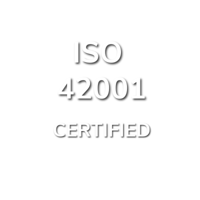 ISO 42001 certification badge – Quantiti ∞ AI Management System certification